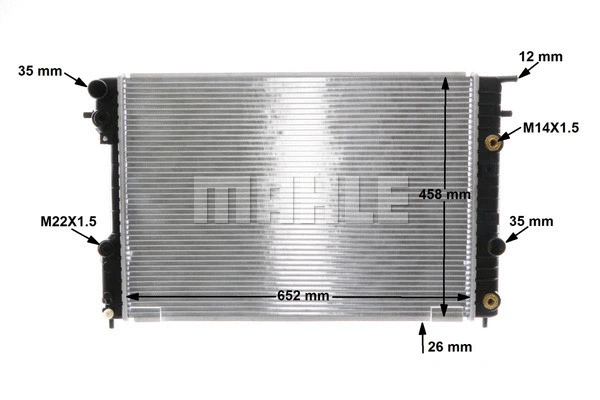 Radiator, engine cooling