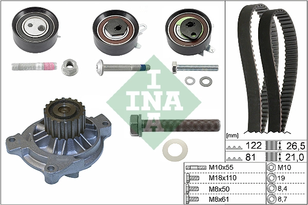 Water Pump & Timing Belt Kit (WG1251869)