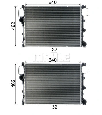 Radiator, engine cooling