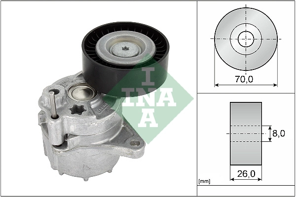 Belt Tensioner, V-ribbed belt (WG1253570)
