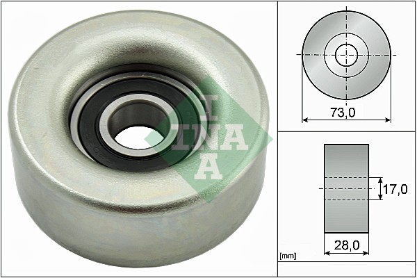 Deflection/Guide Pulley, V-ribbed belt (WG1710135)