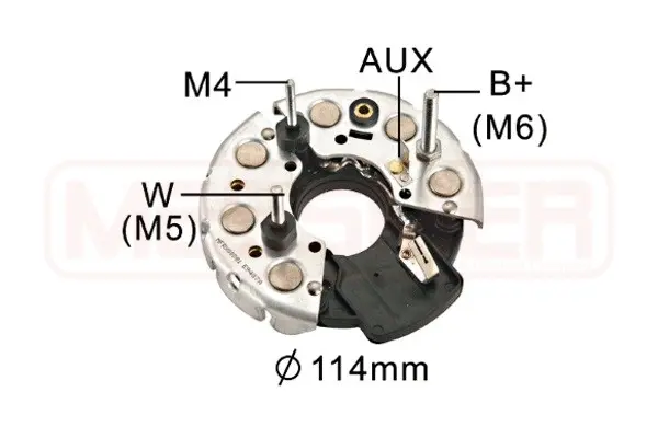Rectifier, alternator (WG2012491)