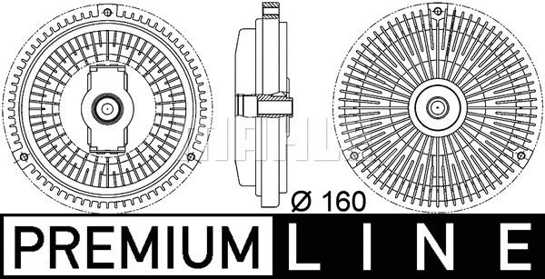 Clutch, radiator fan