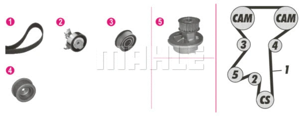 Water Pump & Timing Belt Kit (WG2182206)