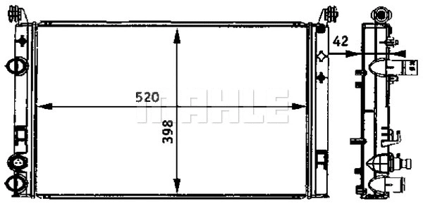 Radiator, engine cooling