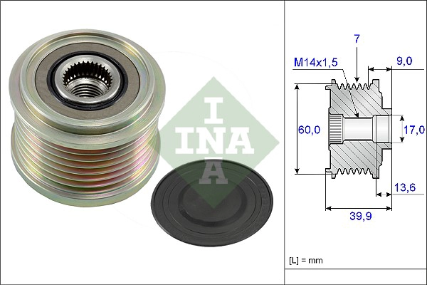 Alternator Freewheel Clutch (WG1253785)