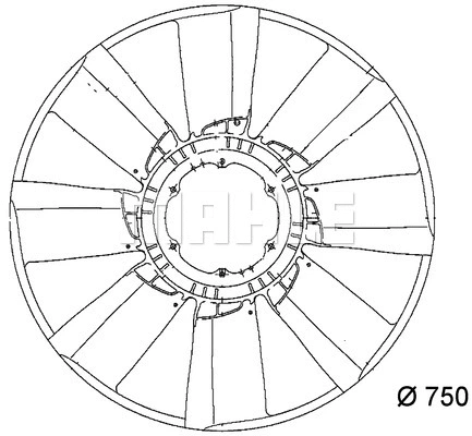 Fan Wheel, engine cooling
