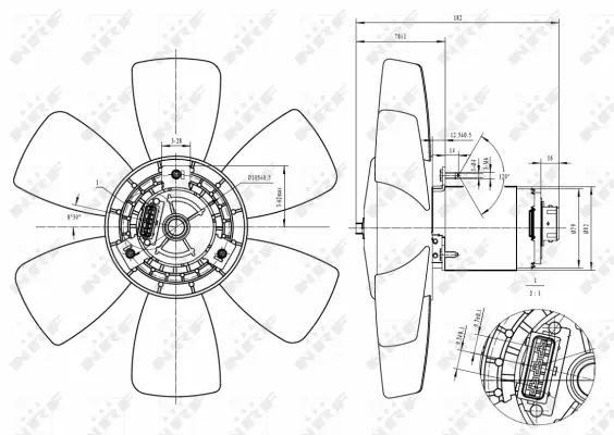 Fan, engine cooling