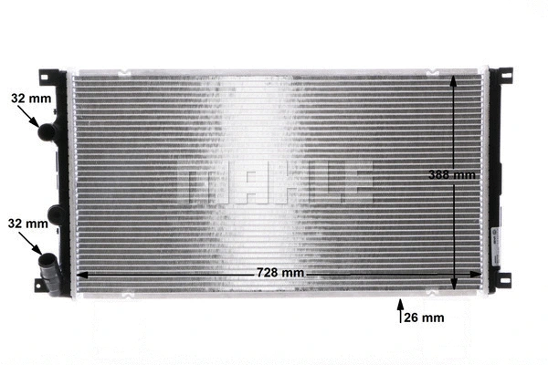 Radiator, engine cooling