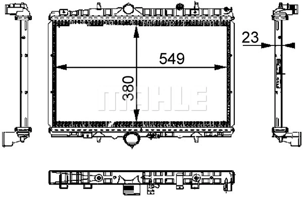 Radiator, engine cooling