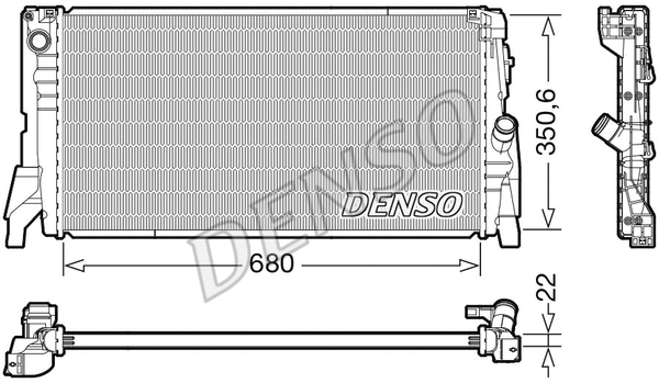 Radiator, engine cooling (WG2170154)