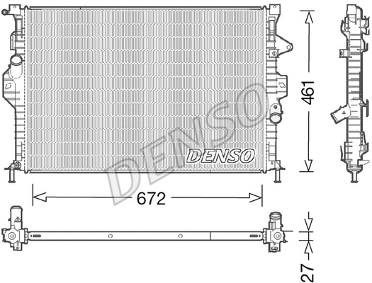 Radiator, engine cooling (WG1919075)