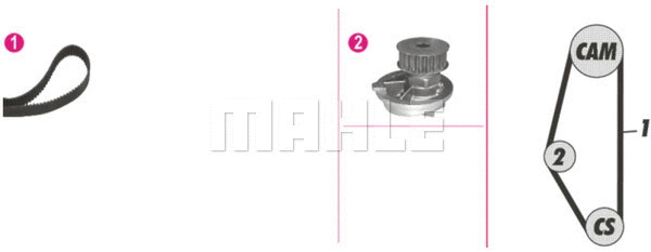 Water Pump & Timing Belt Kit (WG2182129)