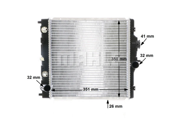 Radiator, engine cooling