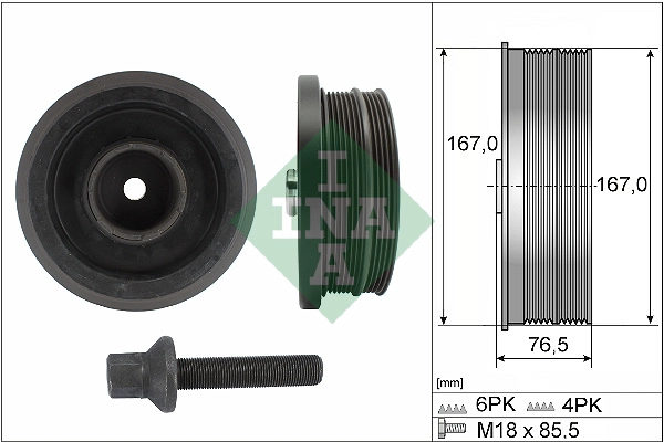 Belt Pulley Set, crankshaft (WG2171317)