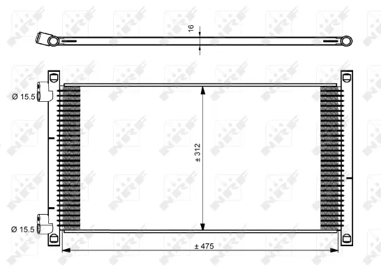 Condenser, air conditioning (WG2160929)