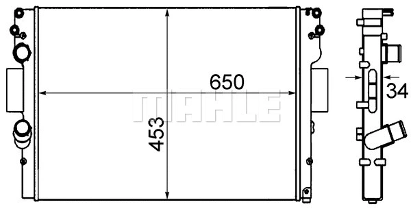 Radiator, engine cooling