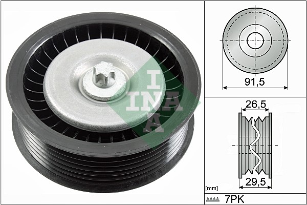 Deflection/Guide Pulley, V-ribbed belt (WG1710146)