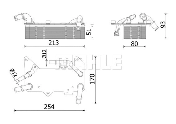 Oil Cooler, automatic transmission (WG2181200)
