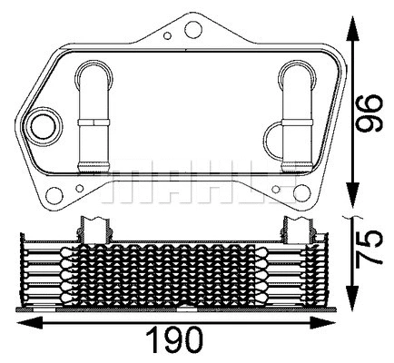 Oil Cooler, automatic transmission (WG2181152)