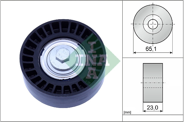 Deflection/Guide Pulley, V-ribbed belt (WG2173712)