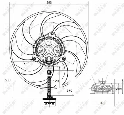 Fan, engine cooling