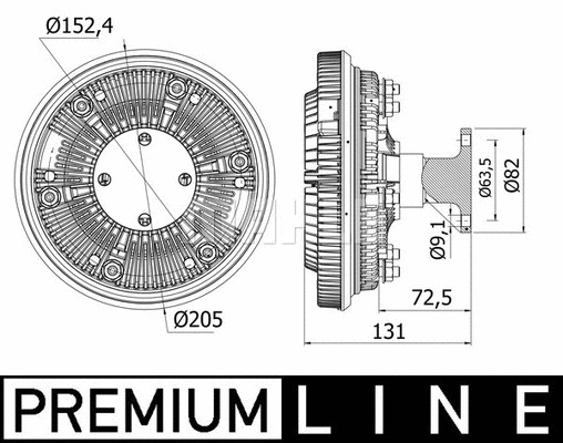 Clutch, radiator fan (WG2180431)
