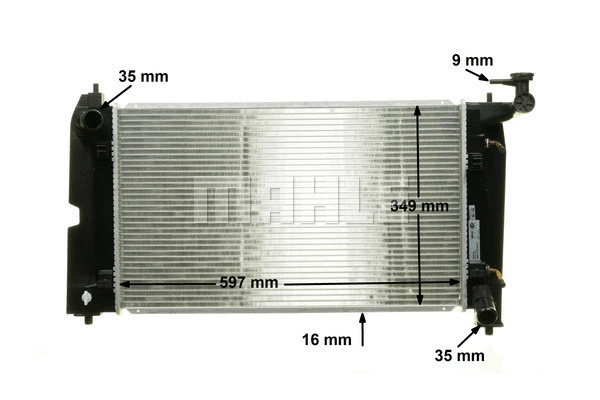 Radiator, engine cooling