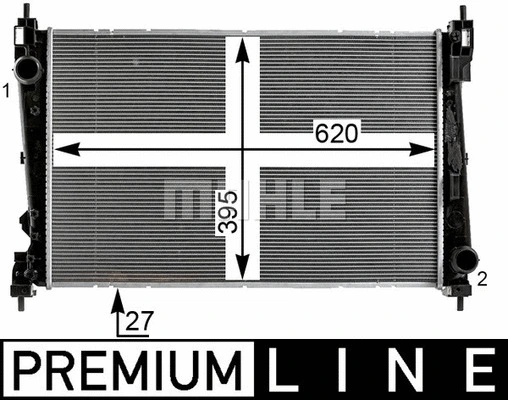 Radiator, engine cooling