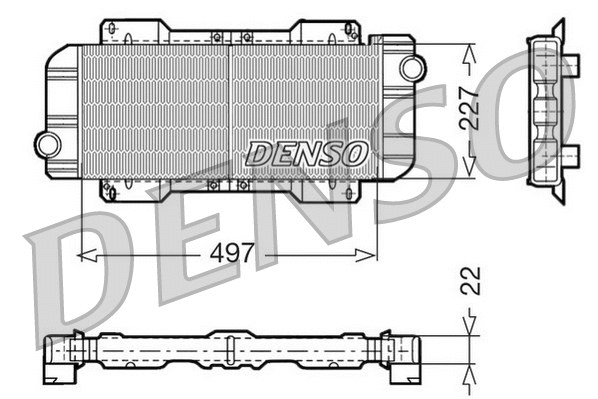 Radiator, engine cooling (WG1919050)