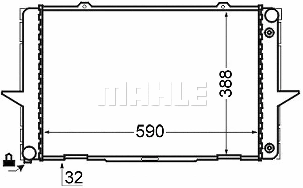 Radiator, engine cooling