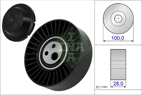 Tensioner Pulley, V-ribbed belt (WG1252461)