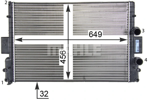 Radiator, engine cooling