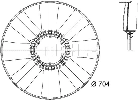 Fan Wheel, engine cooling