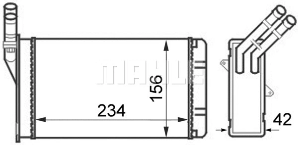Heat Exchanger, interior heating (WG2180162)
