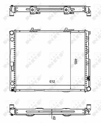 Radiator, engine cooling (WG1723232)