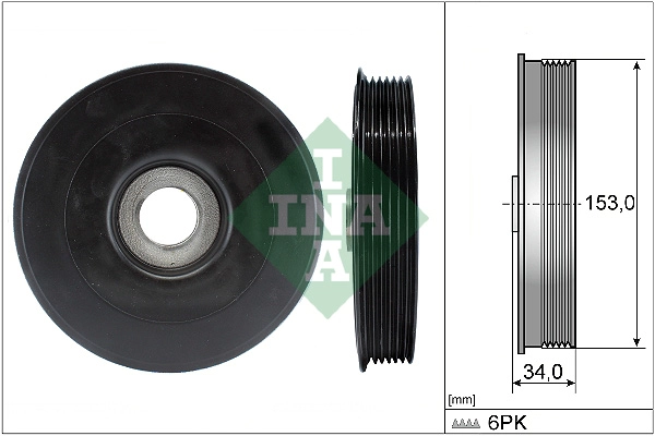 Belt Pulley, crankshaft (WG1254394)