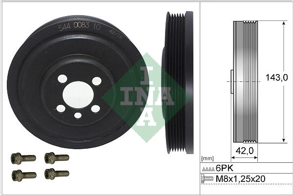 Belt Pulley Set, crankshaft (WG1978462)