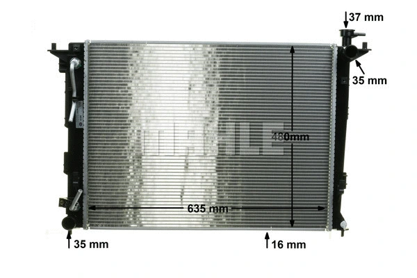 Radiator, engine cooling