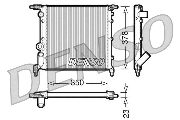 Radiator, engine cooling (WG1919376)