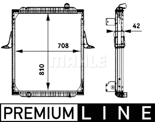 Radiator, engine cooling