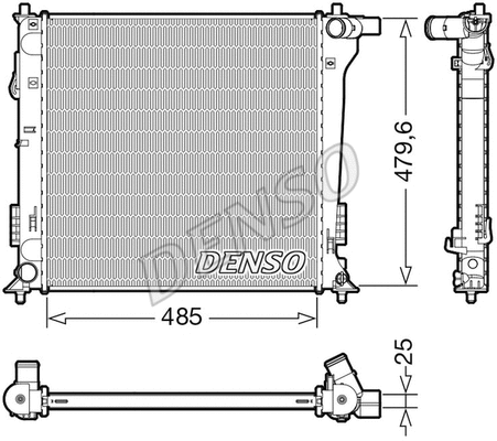 Radiator, engine cooling (WG2170195)