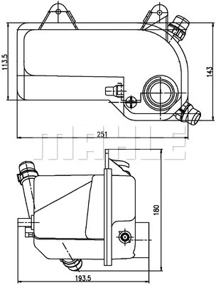 Expansion Tank, coolant (WG2184346)