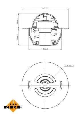 Thermostat, coolant (WG2184748)