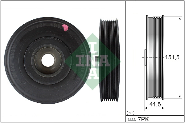 Belt Pulley, crankshaft (WG1254403)