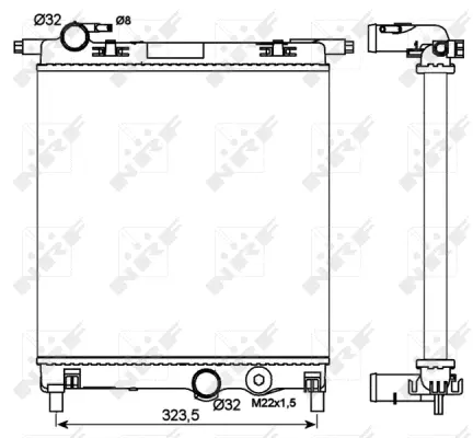Radiator, engine cooling