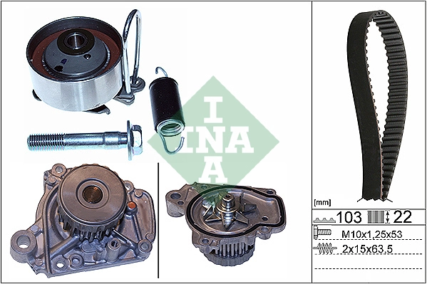 Water Pump & Timing Belt Kit (WG1821129)