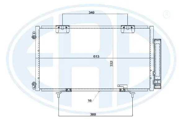 Condenser, air conditioning (WG2016815)