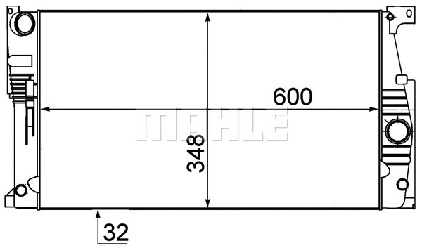 Radiator, engine cooling