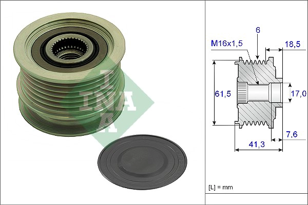 Alternator Freewheel Clutch (WG1253803)